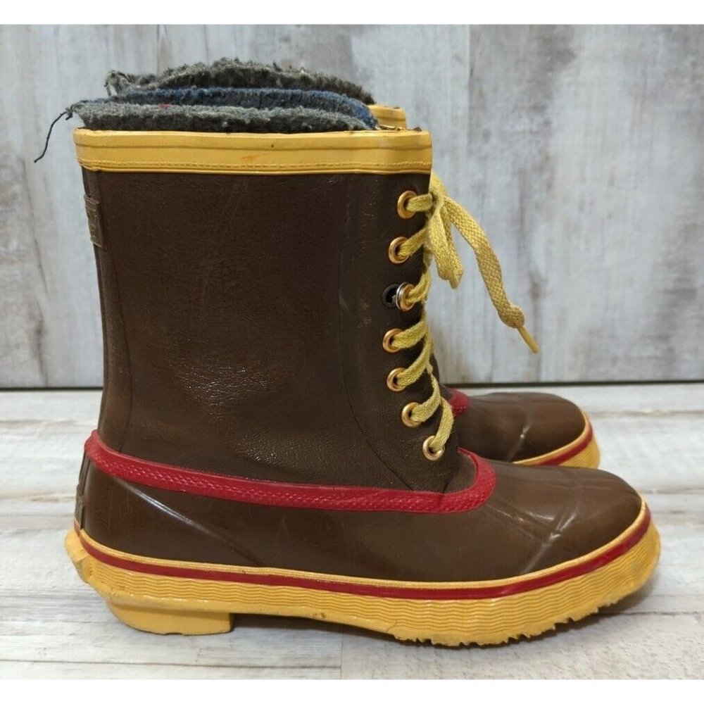 ✅ROBERT STEVENS Felt Lined Brown Steel Shank Mens 6 Boots Halloween Prop Decor - Picture 11 of 12